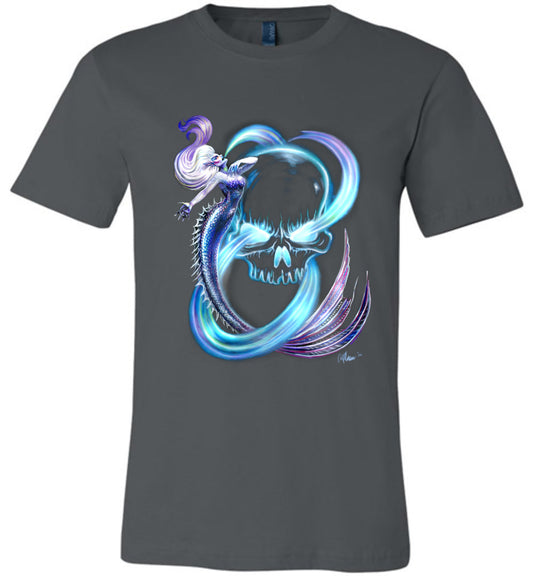 Singing Siren Fantasy Art Mermaid Shirt   canvas unisex - Inlumined Arts LLC