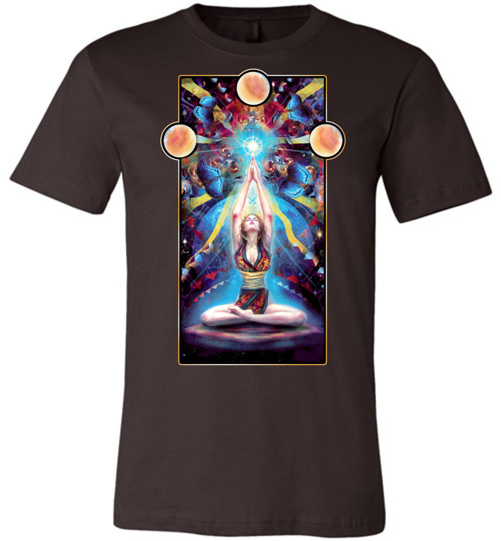 Meditation - Unisex Fitted  Fantasy Art T-shirt sizes (S-4XL) - Inlumined Arts LLC