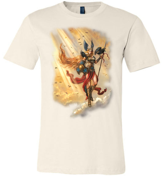 Valkyrie Norse Unisex  Fantasy Art graphic shirt  Light  Colored  (S-4XL) - Inlumined Arts LLC