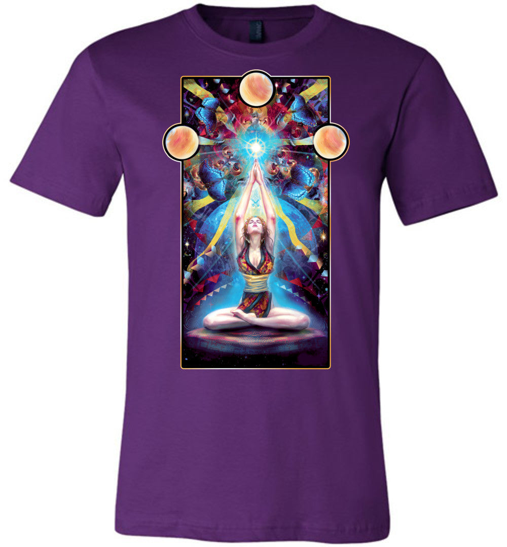 Meditation - Unisex Fitted  Fantasy Art T-shirt sizes (S-4XL) - Inlumined Arts LLC