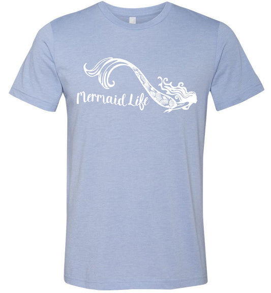 Mermaid Life Unisex t-shirt  mens womens ocean summer beachwear s-4xl - Inlumined Arts LLC