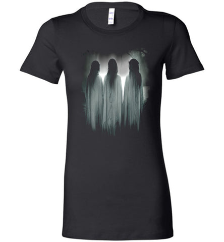 3 Norns Fates Occult Norse Mystisim Ladies T-shirt