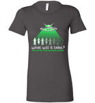 Alien Sci-fi extraterrestrial  funny Shirt Ladies