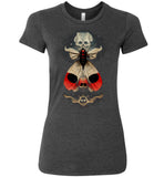 Ladies Fantasy Skull Death's Head Moth Shirt