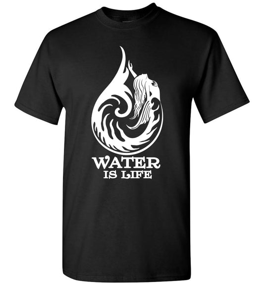 Water Is Life Mermaid water drop T-shirt s-6xl unisex men women - Inlumined Arts LLC