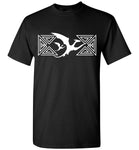 Dragon Knotwork Graphic  T-Shirt Black and White unisex s-6xl