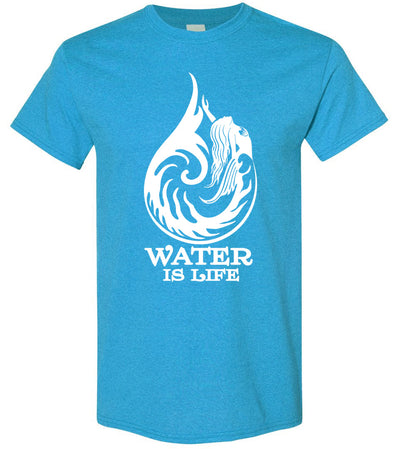 Water Is Life Mermaid water drop T-shirt s-6xl unisex men women - Inlumined Arts LLC