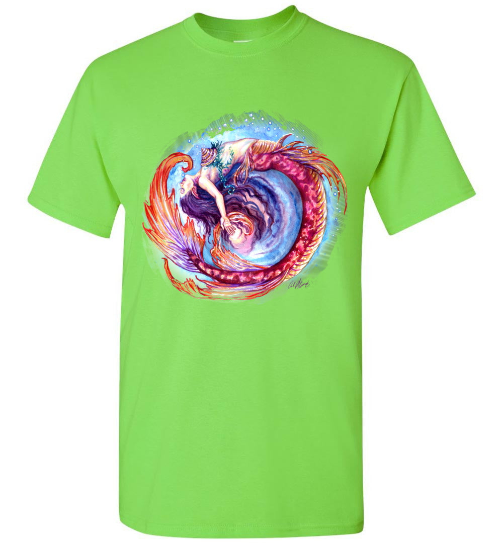 Mermaid Siren Fantasy Art Ocean Color Swirl Shirt Glidan unisex (s-5xl) - Inlumined Arts LLC