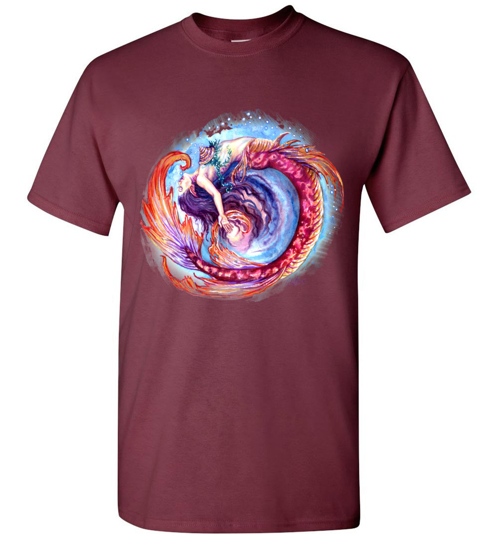 Mermaid Siren Fantasy Art Ocean Color Swirl Shirt Glidan unisex (s-5xl) - Inlumined Arts LLC