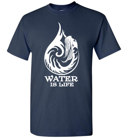 Water Is Life Mermaid water drop T-shirt s-6xl unisex men women - Inlumined Arts LLC