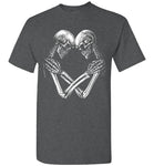 Skeleton Heart Unisex  t-shirt  Human Rights political  skull love