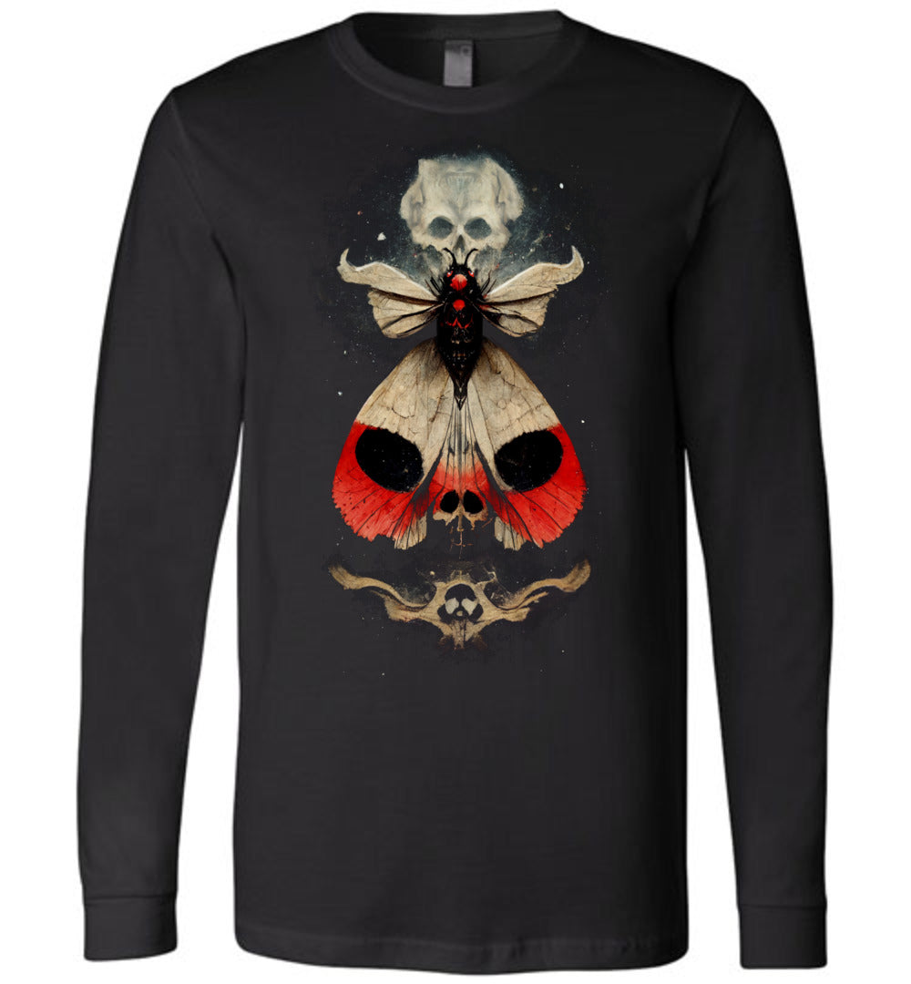 Fantasy Skull Death's Head Moth Shirt long sleeve