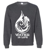Mermaid Life water drop fantasy art graphic sweat shirt unisex