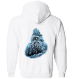 Warm Winter King zip front hoodie Christmas Holiday Yule