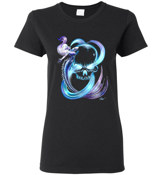 Singing Siren Fantasy Art Mermaid Shirt Glidan Ladies s-3xl - Inlumined Arts LLC