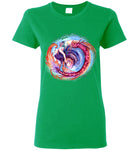Mermaid Siren Fantasy Art Ocean Color Swirl Shirt Glidan Ladies
