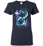 Singing Siren Mermaid Fantasy Art  T-shirt Ladies