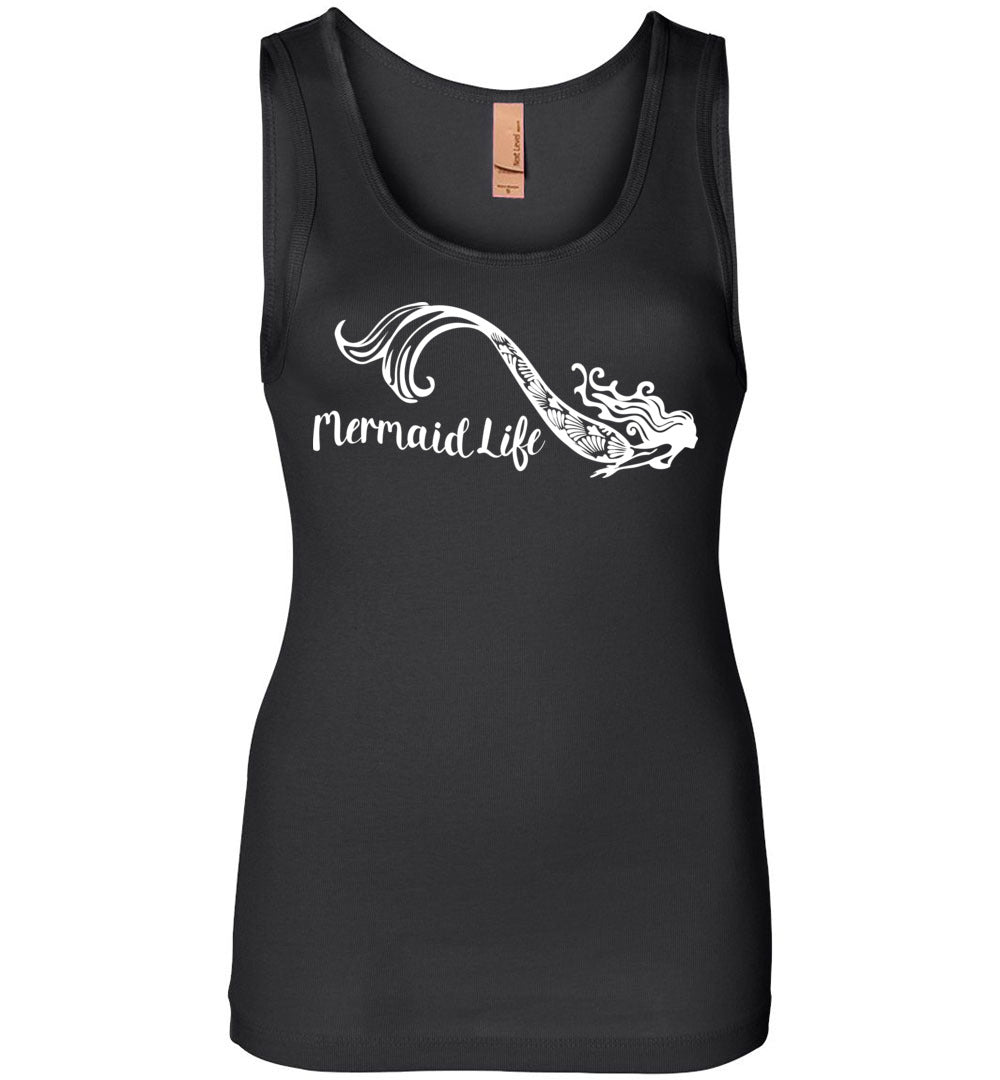 Mermaid Life womens  Tank TOP ocean summer beachwear - Inlumined Arts LLC