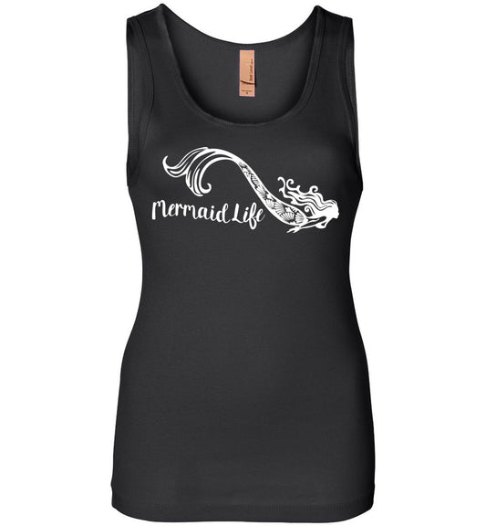 Mermaid Life womens  Tank TOP ocean summer beachwear - Inlumined Arts LLC
