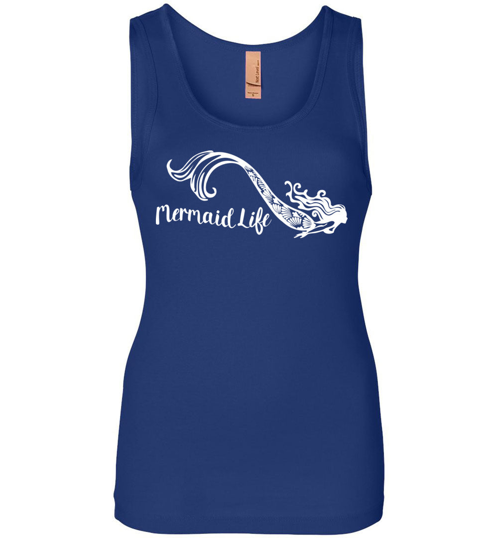 Mermaid Life womens  Tank TOP ocean summer beachwear - Inlumined Arts LLC