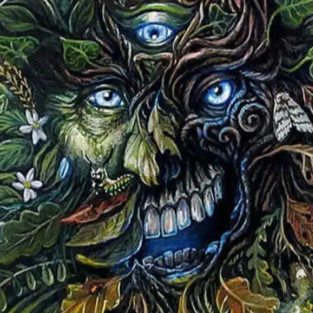 "The Guru" 78 Tarot GreenMan Art Print