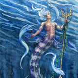 "Deep Blue" Merman Art Print