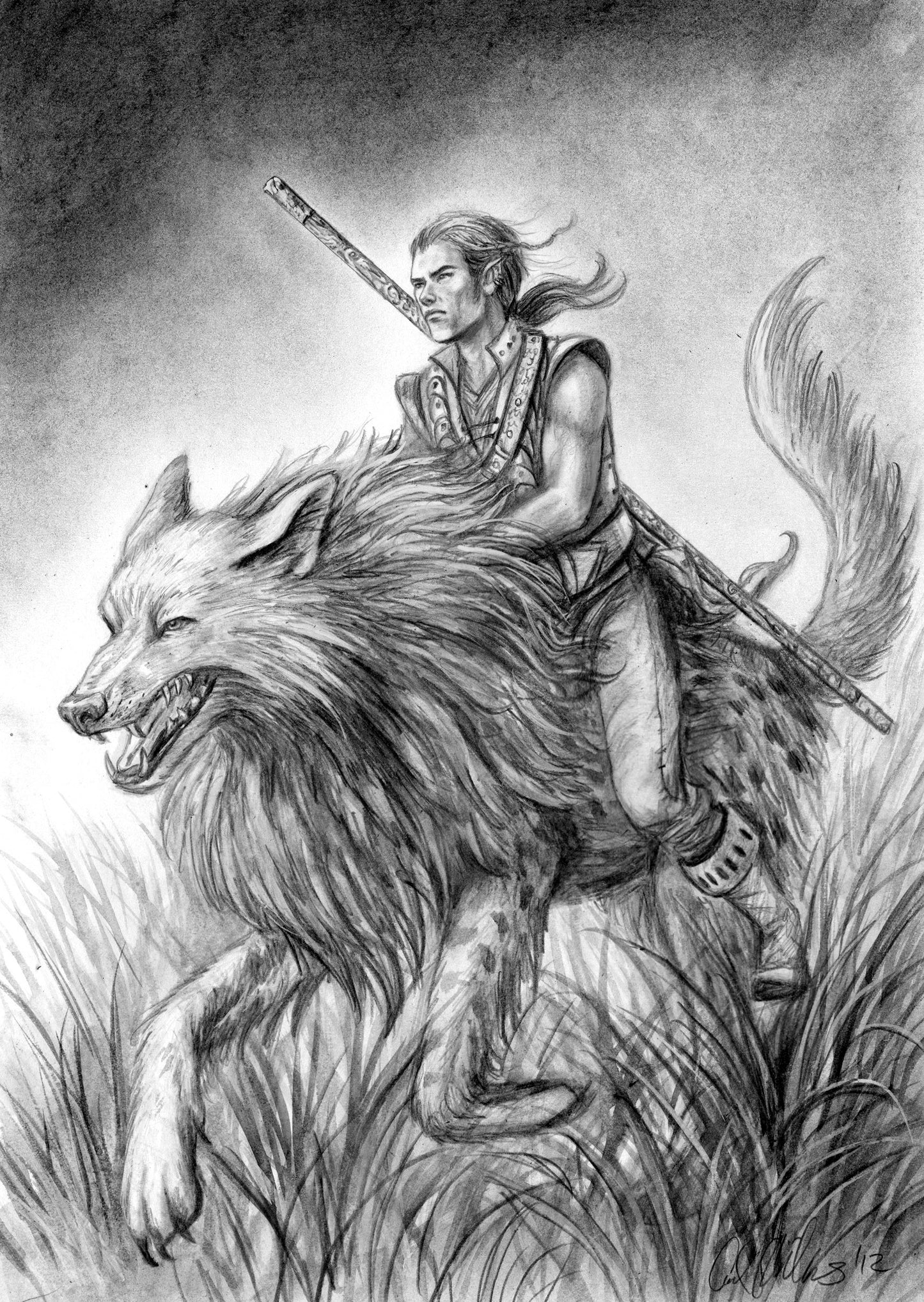Sirion & Dramati  ILLUSTRATION ARTWORK Shadow Over Shandahar - Inlumined Arts LLC