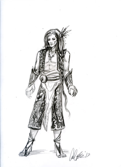 LEAGUE OF ELDER  Concept ILLUSTRATION "Monoma Male conax" - Inlumined Arts LLC