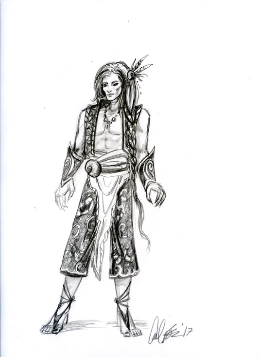LEAGUE OF ELDER  Concept ILLUSTRATION "Monoma Male conax" - Inlumined Arts LLC