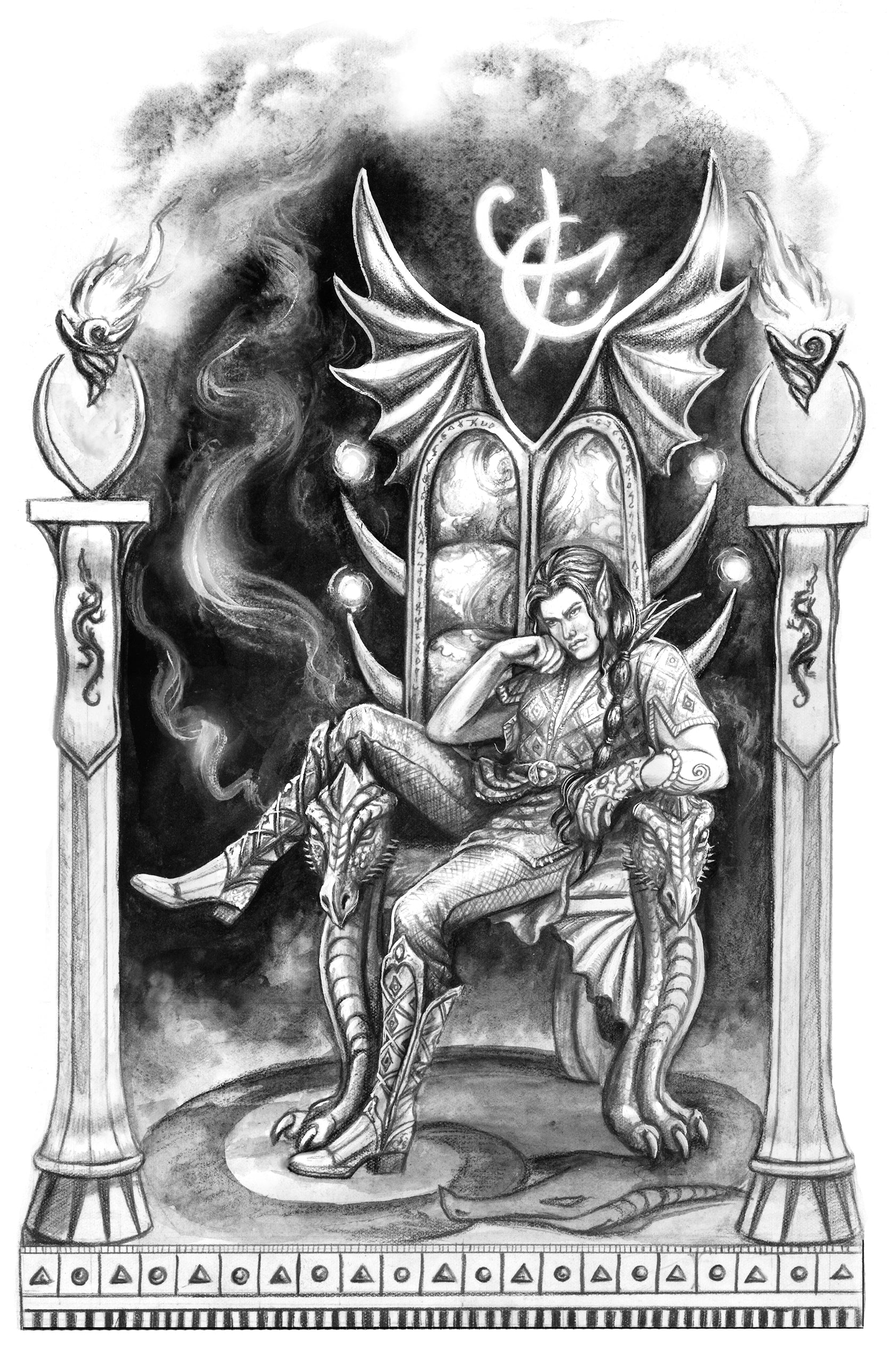 Tallachienan -  Shadow Over Shandahar Illustration - Inlumined Arts LLC