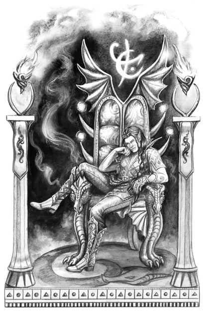 Tallachienan -  Shadow Over Shandahar Illustration - Inlumined Arts LLC