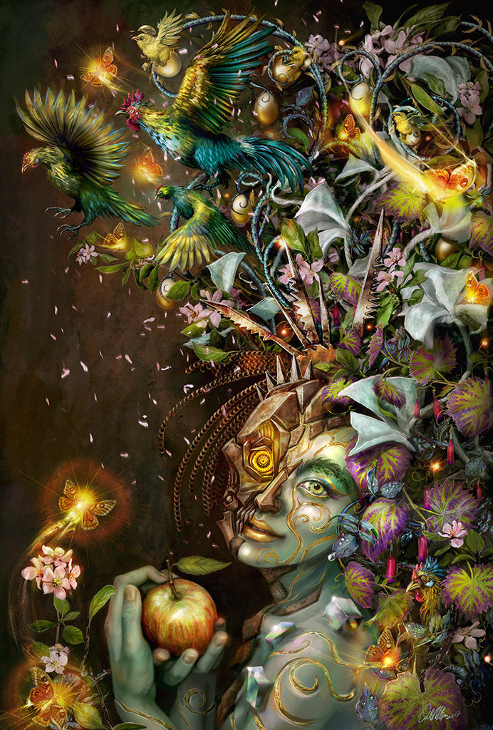 The Abundant Woman Imaginative Realism Art Print - Inlumined Arts LLC