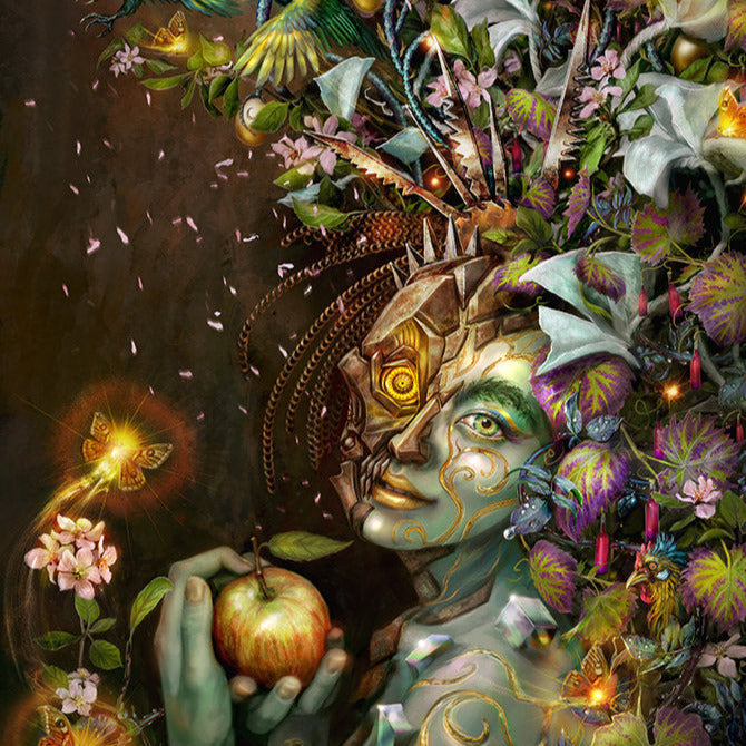 The Abundant Woman Imaginative Realism Art Print - Inlumined Arts LLC