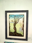 Original Fantasy ART Fairy  Tree DRYAD wood block Print