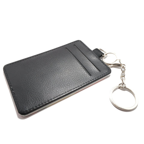 Vegan Leather ID Holder / Wallet with Keyring