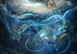 "A Watery Grave" Fantasy Sea Dragon Art Print