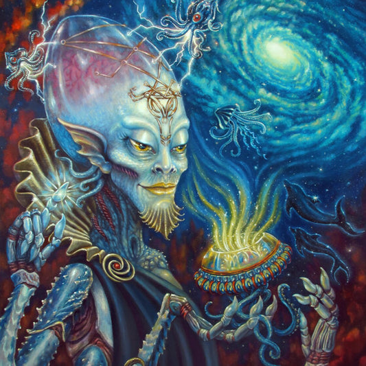 "King of Cups" Fantasy Art Canvas Print