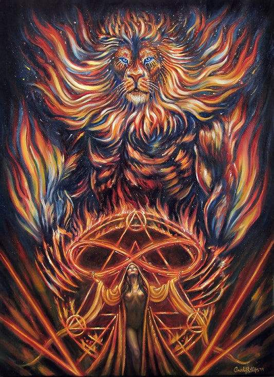 "Strength" 78 Tarot  Art Print