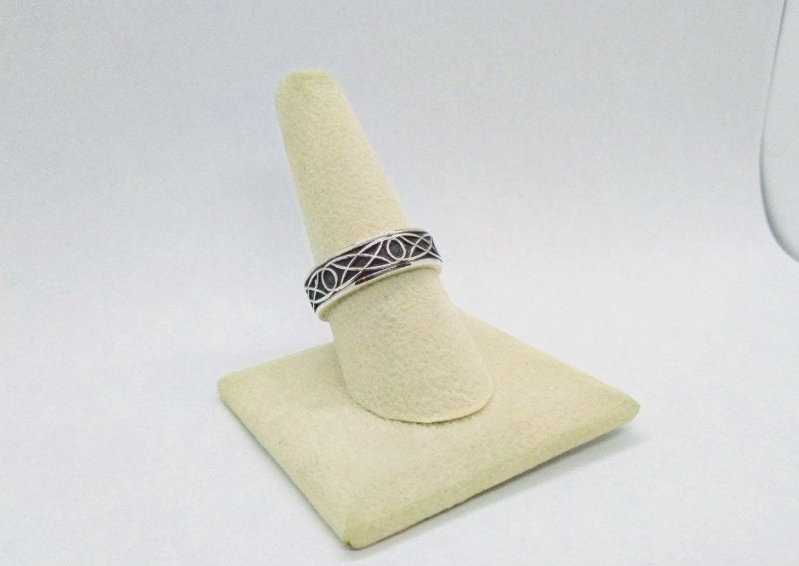 Sterling Silver ring Silver Celtic Ring Celtic Knot Ring - Inlumined Arts LLC