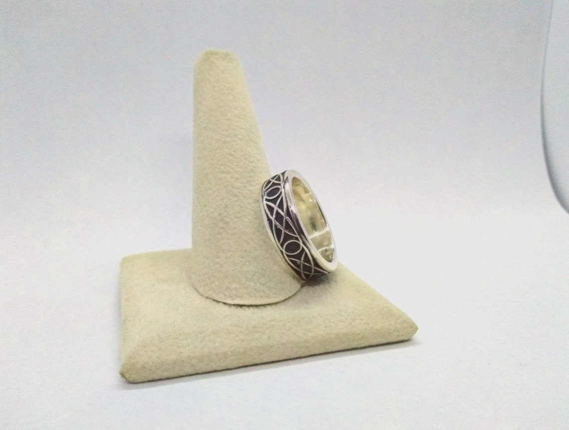 Sterling Silver ring Silver Celtic Ring Celtic Knot Ring - Inlumined Arts LLC