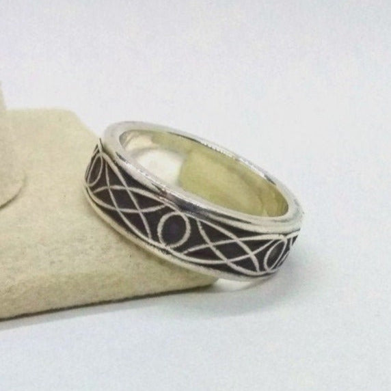 Sterling Silver ring Silver Celtic Ring Celtic Knot Ring - Inlumined Arts LLC