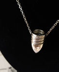 Sterling Silver Civil War Bullet Necklace 
