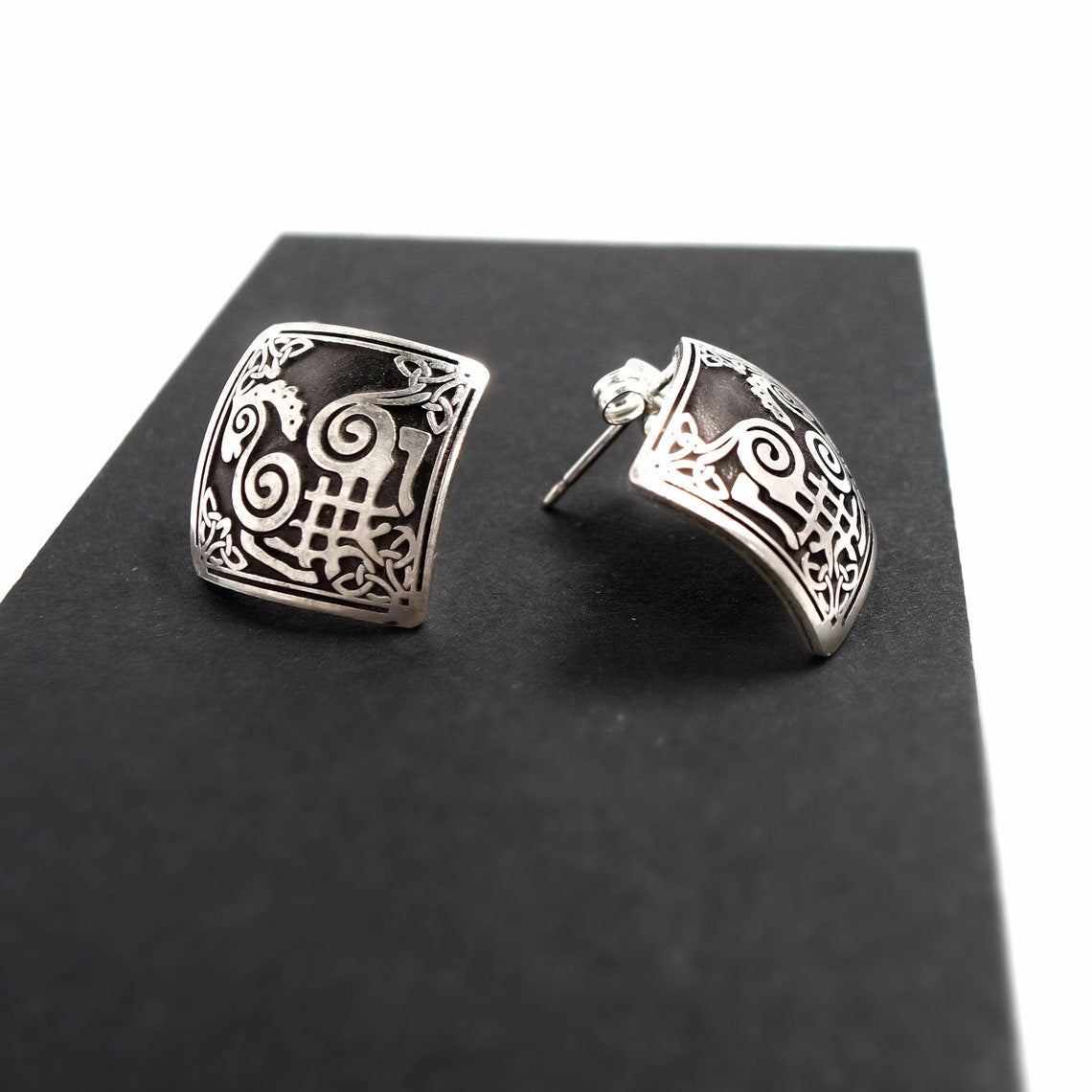  Sleipnir  Horse Viking  Norse  Stud Earrings