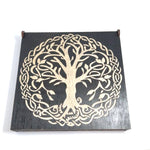Yggdrassil futhark ash leaf runes black box