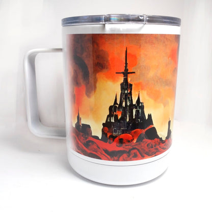 Happy Place, Stainless Steel Chibi Devil Demon Mug Thermus