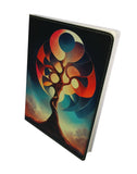 Abstract World Tree PU Leather Lined Dream Journal Diary Book