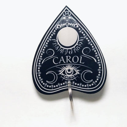 Oujia planchette CUSTOM Word Name Keychain