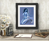 Vintage Mermaids Open Edtion Print Aquamarine