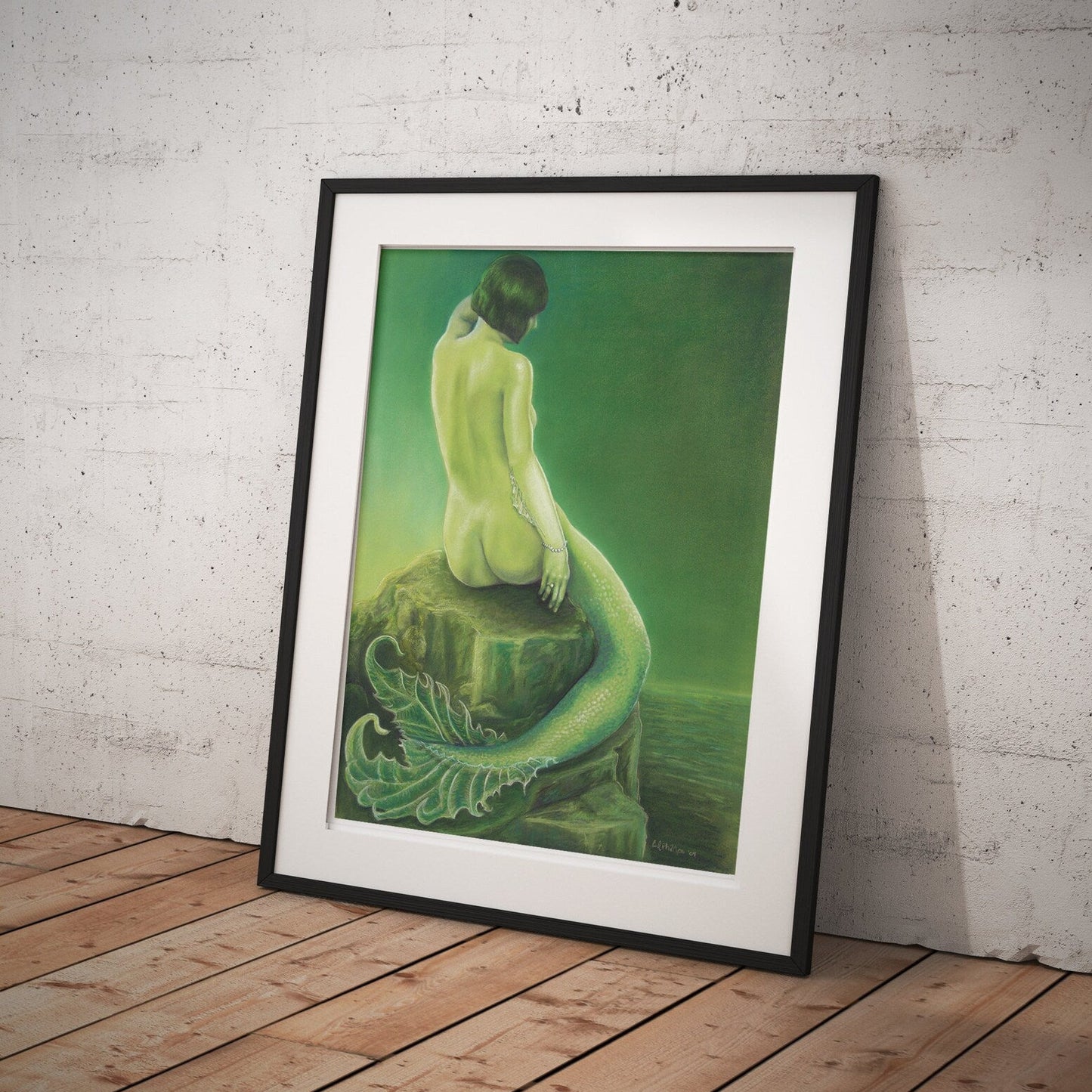 "Emerald" Limited Edtion Vintage Mermaid