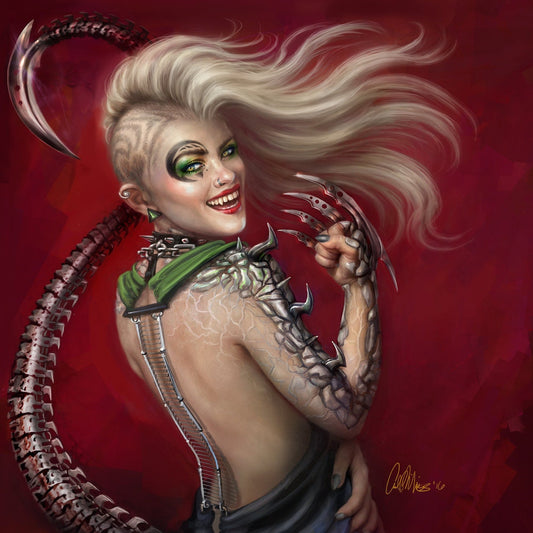 "Kat" Fantasy Art Canvas Print